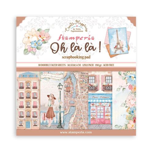 STP Paper Pad 12x12" - Create Happiness Oh lá lá