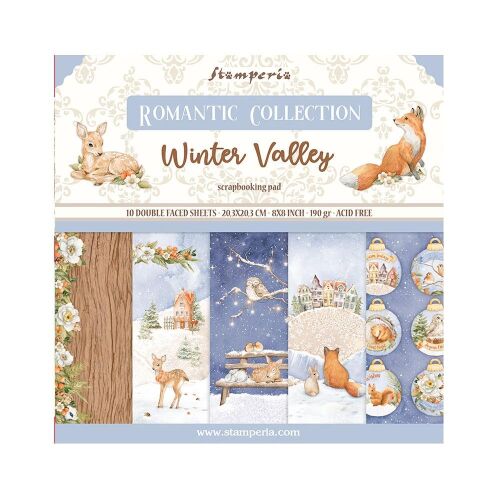 STP Paper Pad 8x8" - Romantic Winter Valley