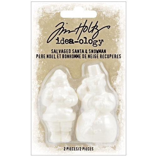 THZ Embellishment - Idea-ology Salvaged Santa and Snowman