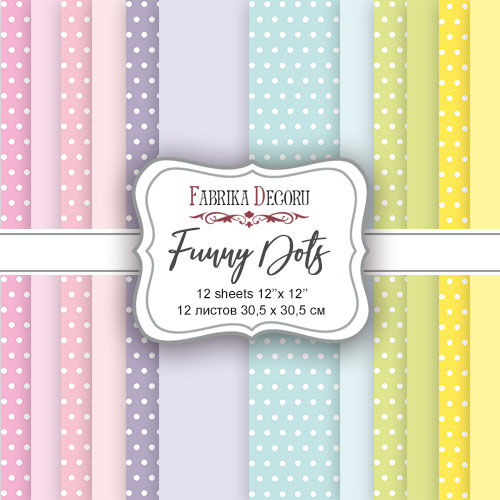 FDC Paper Pack 12x12" - Funny Dots
