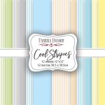 FDC Paper Pack 12x12" - Cool Stripes