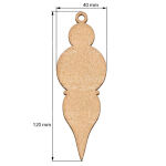 FDC Ornament-Set MDF - #468