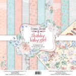 FDC Paper Pack 8x8" - Shabby Baby Girl Re-Design