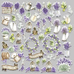FDC Die-Cuts/Ephemera/Stanzteile - Lavender Provence