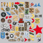 FDC Die-Cuts/Ephemera/Stanzteile - Military Style