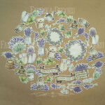 FDC Die-Cuts/Ephemera/Stanzteile - Journey to Provence