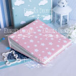 FDC Album - Blanko 20x20 cm Pink Stars