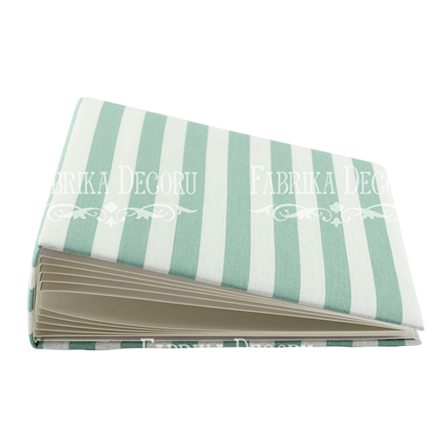FDC Album - Blanko 20x20 cm Minty White Stripes