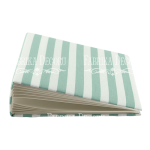 FDC Album - Blanko 20x20 cm Minty White Stripes