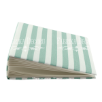 FDC Album - Blanko 20x20 cm Minty White Stripes