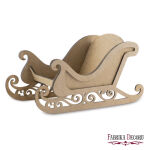 FDC Laserstanzteile MDF 3D - Schlitten Sleigh #103