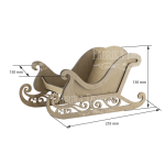 FDC Laserstanzteile MDF 3D - Schlitten Sled #100