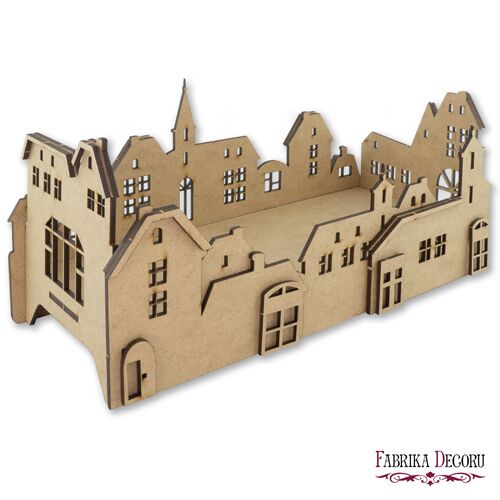 FDC Laserstanzteile MDF 3D - Tabletop Christmas in the City