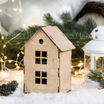 FDC Laserstanzteil MDF 3D - House #7