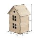 FDC Laserstanzteil MDF 3D - House #7