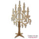 FDC Laserstanzteile MDF 3D - Candelabrum with Curls Maxi #328