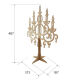 FDC Laserstanzteile MDF 3D - Candelabrum with Curls Maxi #328