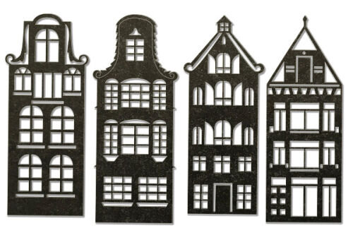FDC Chipboard-Set - Winter in the city Black #165
