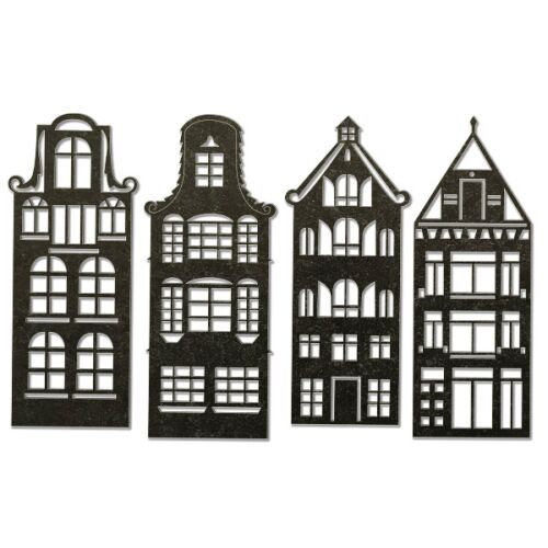 FDC Chipboard-Set - Winter in the city Black #165