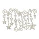 FDC Chipboard-Set - Monogram with stars and snowflakes #635