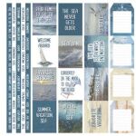 FDC Ephemera - Cut-Out Strips Memories of the Sea