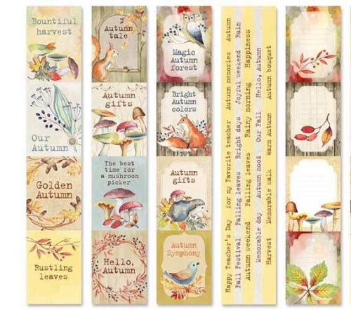 FDC Ephemera - Cut-Out Strips Colors of Autumn