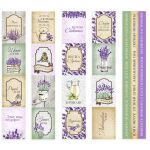 FDC Ephemera - Cut-Out Strips Lavender Provence