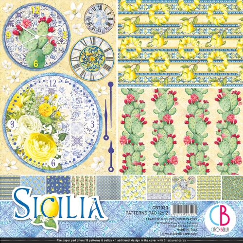 CBL Paper Pad 12x12" - Sicilia Patterns 8BL