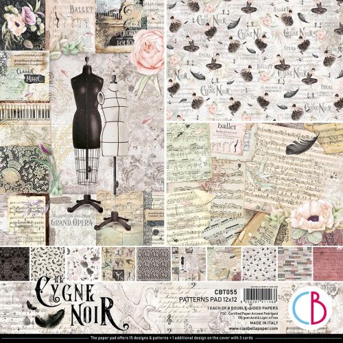 CBL Paper Pad 12x12" - Cygne Noir Patterns 8BL