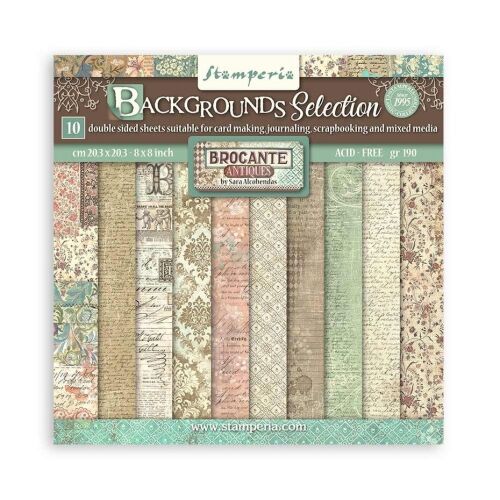 STP Paper Pad 8x8" - Brocante Antiques Backgrounds