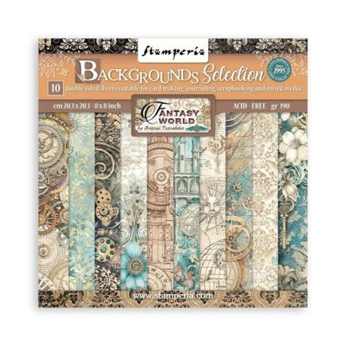 STP Paper Pad 8x8" - Sir Vagabond in Fantasy World Backgrounds