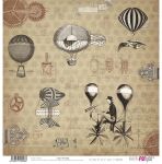 PFY Paper Pad 12x12" - Killing me softly with Steampunk