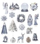 PFY Die-Cuts - Snow on the Forest 18 pcs