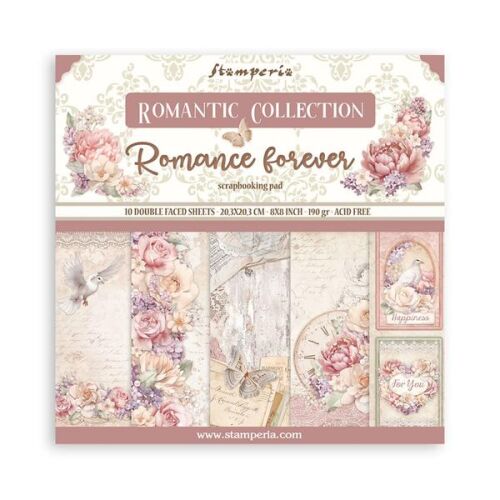 STP Paper Pad 8x8" - Romantic Romance Forever