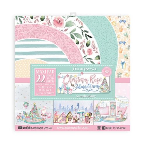 STP Paper Pad 12x12" - Christmas Rose