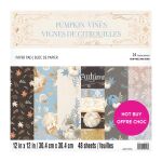 CSM Paper Pad 12"x12" - Pumpkin Vines