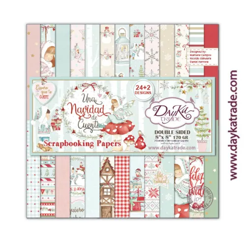 DYK Paper Pad 8"x8" - Una Navidad de Cuento