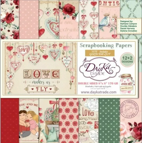 DYK Paper Pad 8"x8" - Love makes us fly