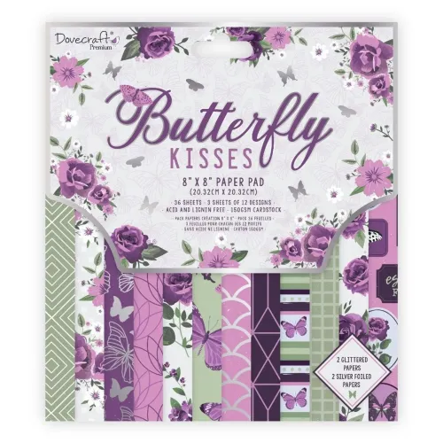 DVC Paper Pad 8"x8" - Butterfly Kisses