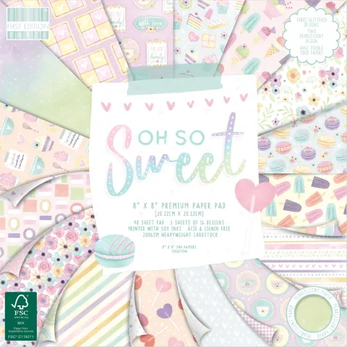 FED Paper Pad 8"x8" - Oh so Sweet