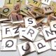 DVC Embellishment - Mini Printed Letter Tiles Rose Gold 12x15 mm