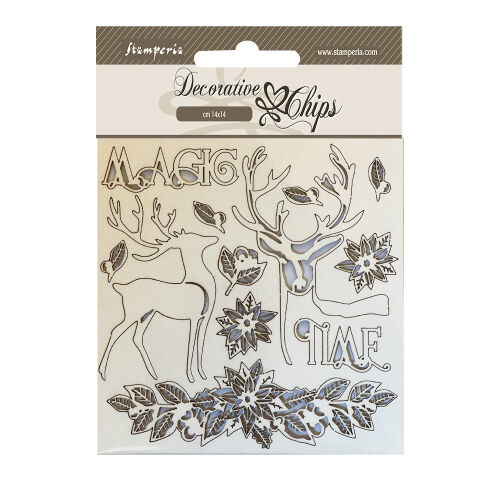 STP Decorative Chips/Laserstanzteile - Christmas Magic Time