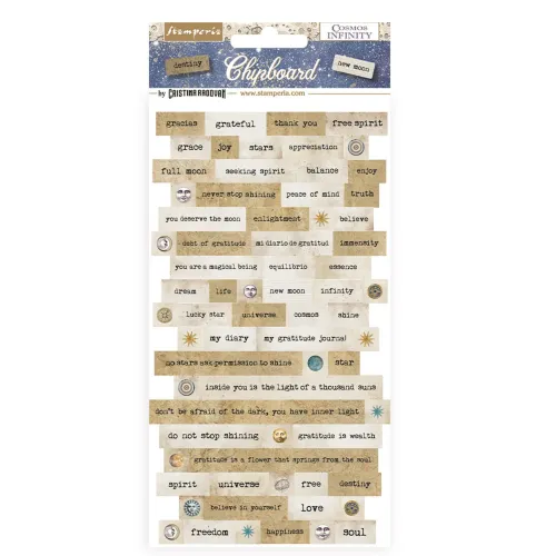 STP Chipboard Sticker 15x30 cm - Cosmos Infinity