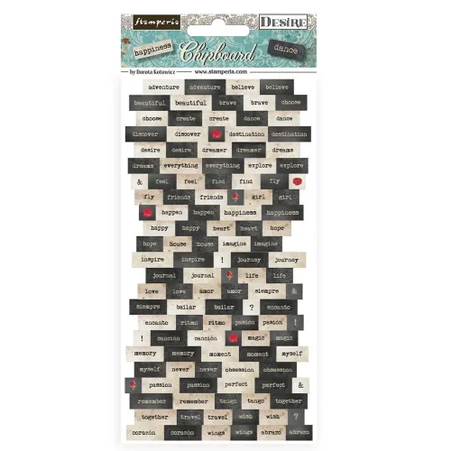 STP Chipboard Sticker 15x30 cm - Desire