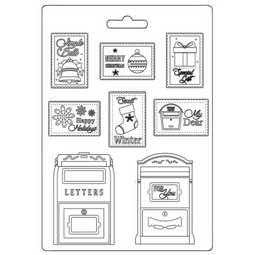 STP Soft Mould A5 - Letter and Stamps