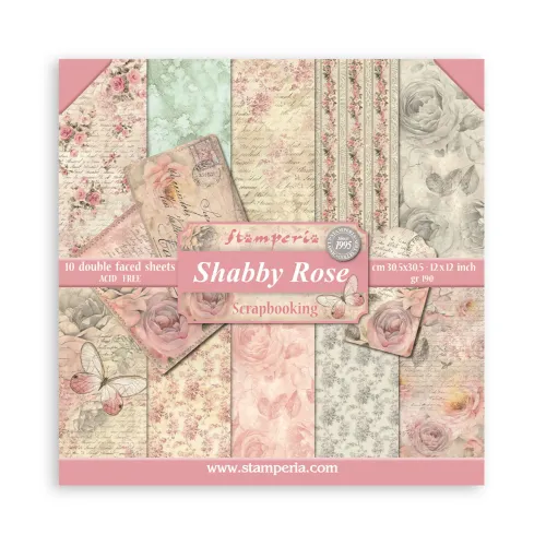 STP Paper Pad 12x12" - Shabby Rose