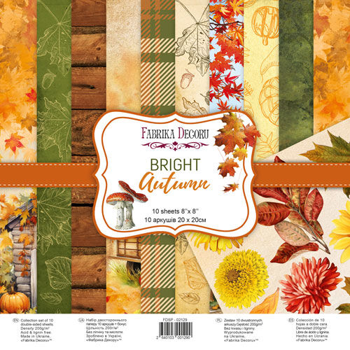 FDC Paper Pack 8x8" - Bright Autumn