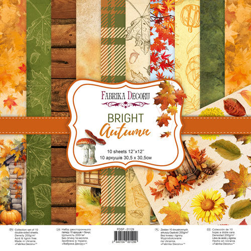 FDC Paper Pack 12x12" - Bright Autumn