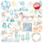 FDC Paper Pack 12x12" - Dreamy Baby Boy