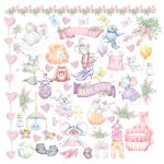 FDC Cut-Out Sheet 8"x8" - My Little Mousy GIrl